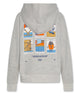 Olaf Hoodie Zip Icon Grey Melange
