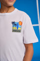 Mat T-Shirt Palms White