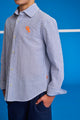 Alan Shirt Lobster Cobalt Blue