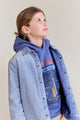 Lenny Hoodie Urban Denim Blue