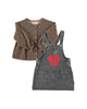 Apple Short Dress Washed Black Denim