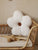 Large Daisy Pillow Ecru