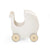 Wooden Doll's Pram, Classic White
