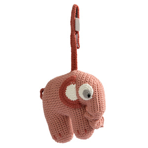 Crochet Musical Pull Toy Fanto Blossom Pink