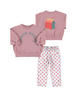 "Lunch Break" Oversized Sweatshirt Pink