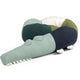 Knitted Cushion Sleepy Croc Green