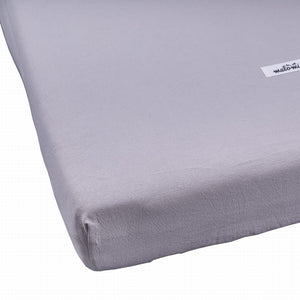 Washed Cotton Bed Sheet Grey