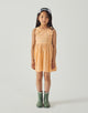 Emily Ruffled Apron Dress With Botanical Embroidery