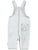 "Peace" Denim Baby Dungarees Washed Light Blue
