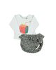 Animal Print Baby Shorties Mint Green