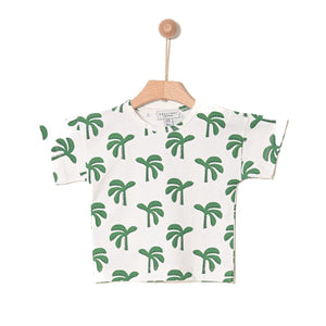 Palm Tree Organic T-Shirt Green