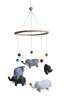 Elephants With Colorful Balls Mobile