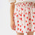 Heart Print Skirt Off White