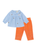 Flowers Embroidery Baby Blouse Ciel
