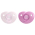 AVENT 2 Curved Soothie Mix 0-6 M+ - Pink