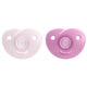 AVENT 2 Curved Soothie Mix 0-6 M+ - Pink