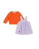 Knitted Baby Cardigan Orange