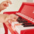 Learn with Lights Red Piano with Stool