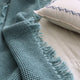 Waffle Blanket Cot Bed Throw Teal