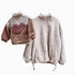 Little Teddy Heart Jacket Cranberry