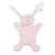 Cuddly Toy Rabbit Pink Melange Organic Cotton