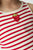 Strawberry Knitted Top White & Red