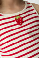 Strawberry Knitted Top White & Red