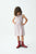 Flowers Short Dress Off White