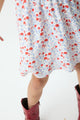 Flowers Short Dress Off White