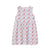 Flowers Short Dress Off White