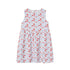 Flowers Short Dress Off White
