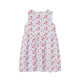 Flowers Short Dress Off White