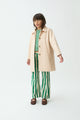 Gardinier Floral Trench Coat Off White