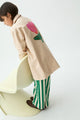 Gardinier Floral Trench Coat Off White