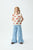 Dogs Top Off White & Orange