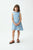 Daisies Short Dress Light Blue