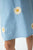 Daisies Short Dress Light Blue