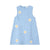 Daisies Short Dress Light Blue