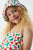 Cherries Swimsuit with Cover Up Off White