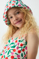 Cherries Swimsuit with Cover Up Off White