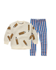 Winter Legging Blue Pink Stripe
