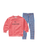 Winter Legging Blue Pink Stripe