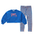 Boxy Sweatshirt Girls Logo Blue Print