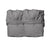 Organic Baby Cot Sheet Pack of 2 Cool Grey