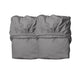 Organic Baby Cot Sheet Pack of 2 Cool Grey