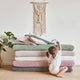 Organic Baby Cot Sheet Pack of 2 Sage Green