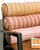 Vibes Cylinder Cushion Pink Red Grid 50x16 cm