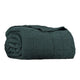 Organic Diamond Blanket Single/Twin Dark Green