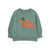 Two Dogs Graphic Baby Tee Base Dark Green