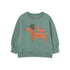 Two Dogs Graphic Baby Tee Base Dark Green